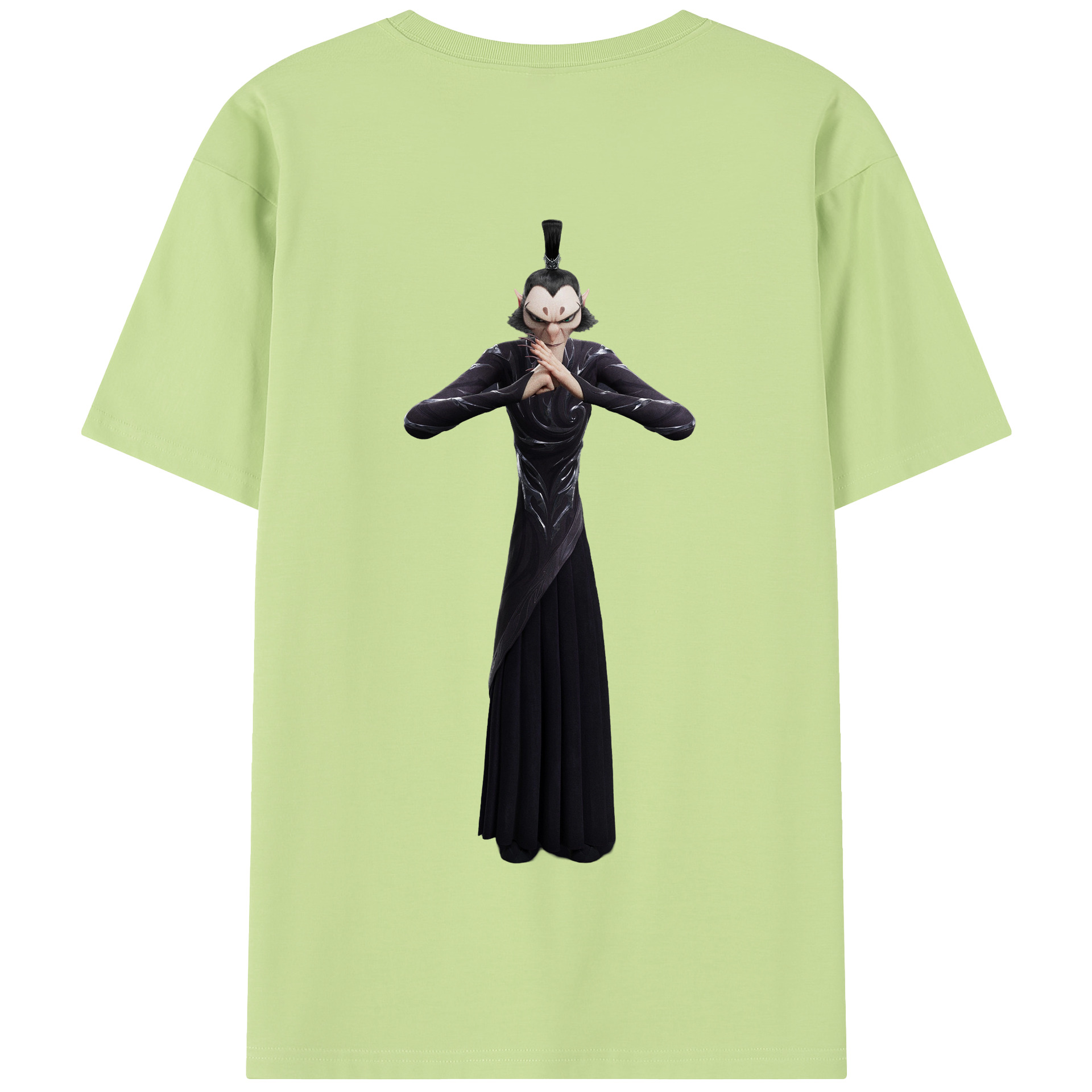 （画像用） Ne Zha 2 ナタ 魔童の大暴れ 綿100％半袖Tシャツ（背面プリント）
